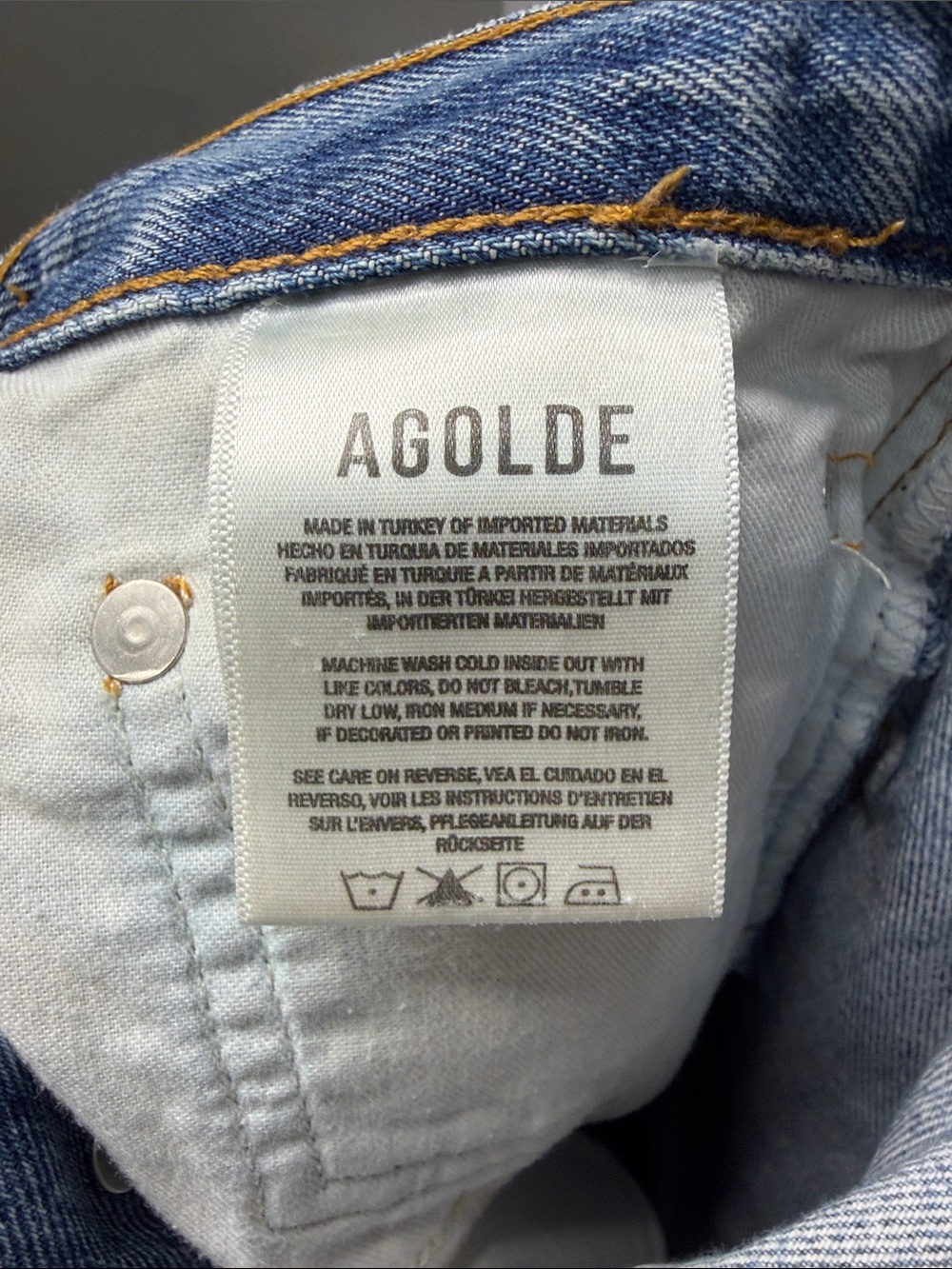 Agolde 90s Pinch Waist in Negative Women's 29 - Picture 6 of 9
